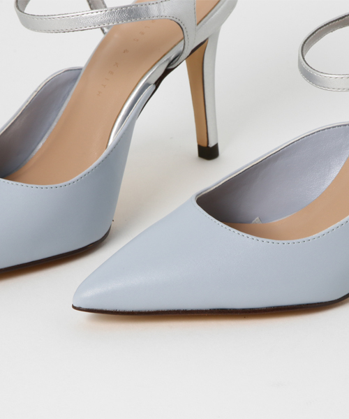 CHARLES & KEITH(チャールズ & キース)の「ポインテッドアンクルストラップヒール / POINTED ANKLE-STRAP HEELS(サンダル・レディース・ピンク/ブラック/ライトブルー・22cm/22.5cm/23cm/24cm/24.5cm/23.5cm)」の6枚目の写真