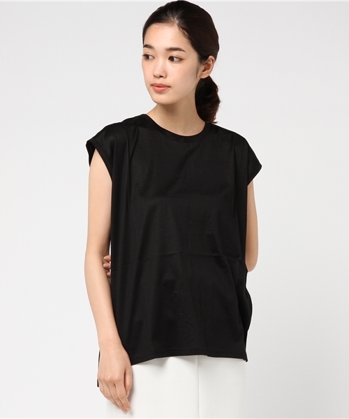 SLY（スライ）の「CELLNOBLE キャップスリーブTOPS（タンクトップ・レディース・ブラック/オフホワイト/トップグレー・FREE）」の5枚目の写真