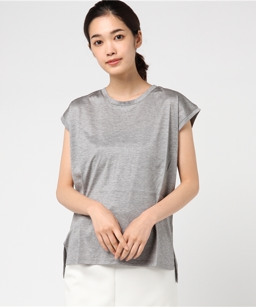 SLY（スライ）の「CELLNOBLE キャップスリーブTOPS（タンクトップ・レディース・ブラック/オフホワイト/トップグレー・FREE）」の6枚目の写真