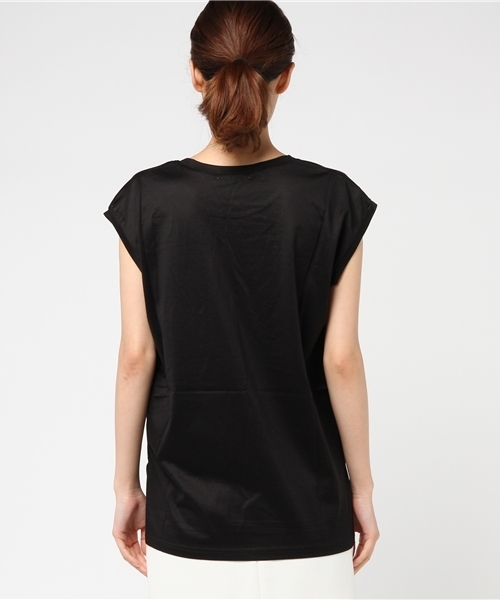 SLY（スライ）の「CELLNOBLE キャップスリーブTOPS（タンクトップ・レディース・ブラック/オフホワイト/トップグレー・FREE）」の8枚目の写真