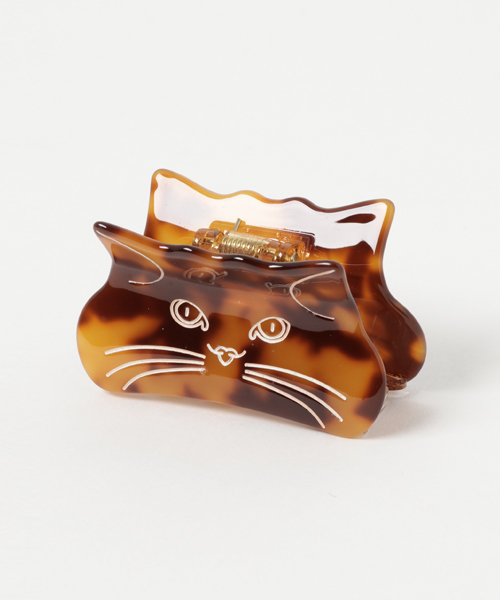 florist(フローリスト)の「ネコバンスクリップ(バレッタ/ヘアクリップ・レディース・ブラック/ブラウン/ピンク・FREE)」の3枚目の写真