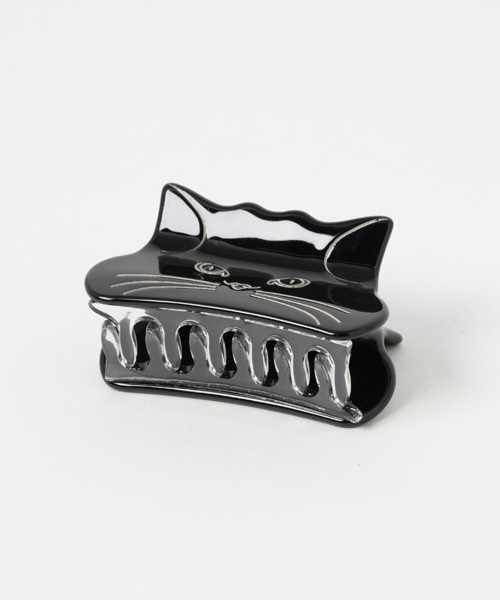 florist(フローリスト)の「ネコバンスクリップ(バレッタ/ヘアクリップ・レディース・ブラック/ブラウン/ピンク・FREE)」の4枚目の写真