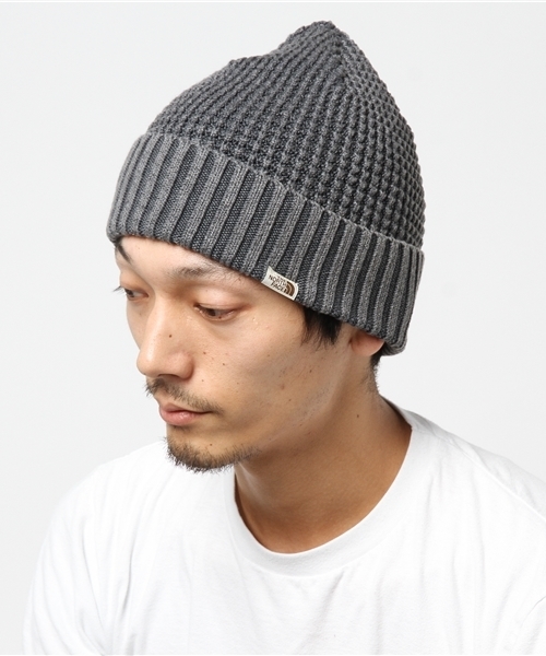 THE NORTH FACE（ザノースフェイス）の「ザ・ノース・フェイス　ビーニー / ピグメントダイビーニー（ニットキャップ/ビーニー・メンズ・ブラック/オリーブ/ライトインディゴブルー/サーモンピンク・FREE）」の2枚目の写真