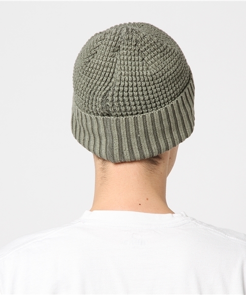 THE NORTH FACE（ザノースフェイス）の「ザ・ノース・フェイス　ビーニー / ピグメントダイビーニー（ニットキャップ/ビーニー・メンズ・ブラック/オリーブ/ライトインディゴブルー/サーモンピンク・FREE）」の6枚目の写真