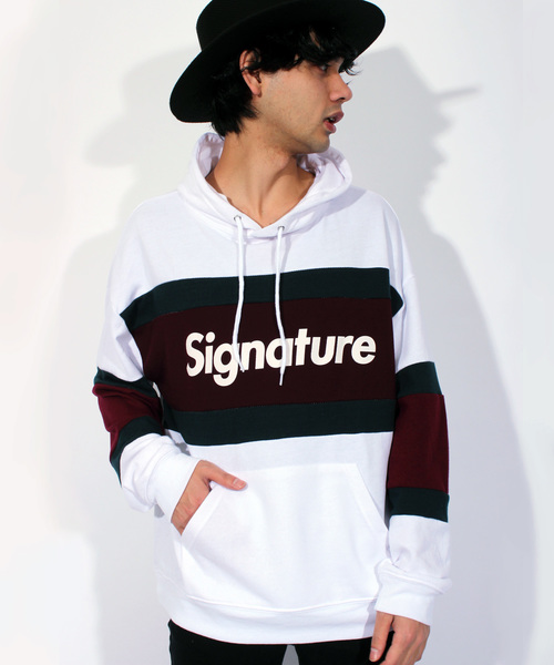 ８(eight)（エイト）の「切替 ロゴ プルオーバー パーカー（パーカー・メンズ・ホワイト/ブラック/ネイビー・MEDIUM/LARGE）」の2枚目の写真