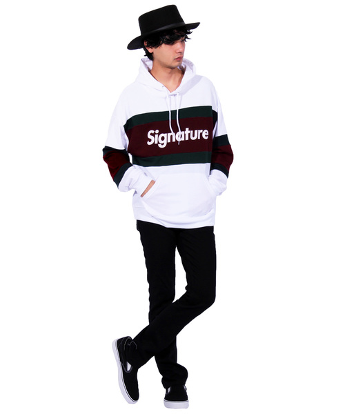 ８(eight)（エイト）の「切替 ロゴ プルオーバー パーカー（パーカー・メンズ・ホワイト/ブラック/ネイビー・MEDIUM/LARGE）」の5枚目の写真