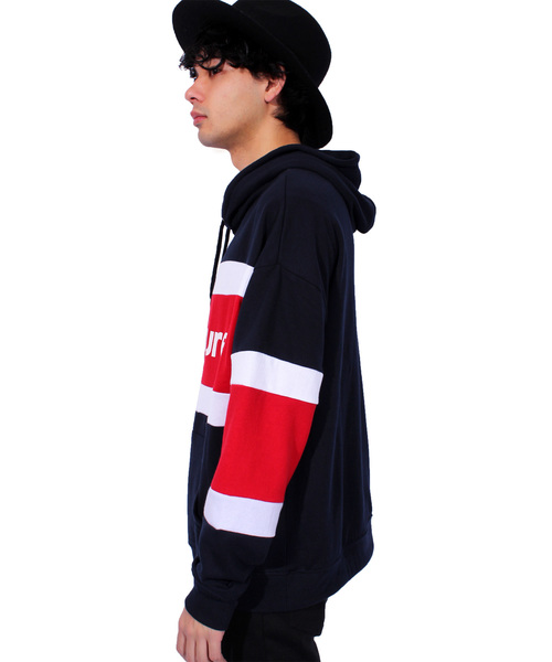 ８(eight)（エイト）の「切替 ロゴ プルオーバー パーカー（パーカー・メンズ・ホワイト/ブラック/ネイビー・MEDIUM/LARGE）」の11枚目の写真