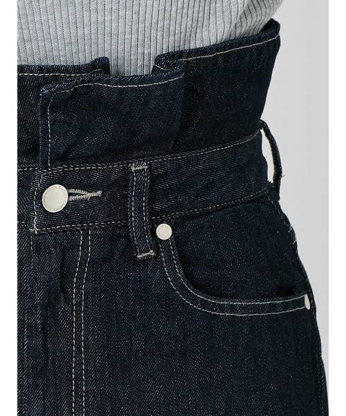 EMODA（エモダ）の「フリルハイウエストワイドデニム（デニムパンツ・レディース・ブルー/インディゴブルー/ブラック・MEDIUM/X-SMALL/SMALL）」の19枚目の写真
