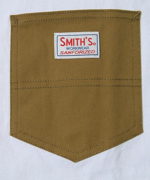 coen（コーエン）の「【女性にも人気】SMITH別注ポケットTシャツ(一部WEB限定カラー)（Tシャツ/カットソー・メンズ・ホワイト/ホワイト系その他/ホワイト系その他2/ブラウン/ケリー/ネイビー/ブルー系その他3/ブルー系その他4/ダークグリーン/ブルー系その他5/イエロー・SMALL/MEDIUM/X-LARGE/LARGE）」の13枚目の写真