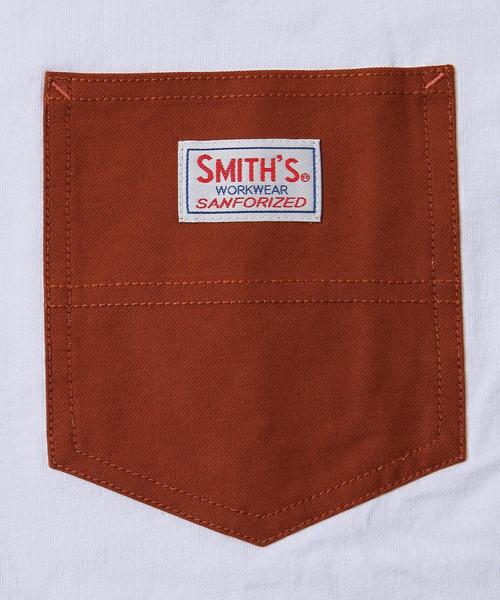 coen（コーエン）の「【女性にも人気】SMITH別注ポケットTシャツ(一部WEB限定カラー)（Tシャツ/カットソー・メンズ・ホワイト/ホワイト系その他/ホワイト系その他2/ブラウン/ケリー/ネイビー/ブルー系その他3/ブルー系その他4/ダークグリーン/ブルー系その他5/イエロー・SMALL/MEDIUM/X-LARGE/LARGE）」の15枚目の写真