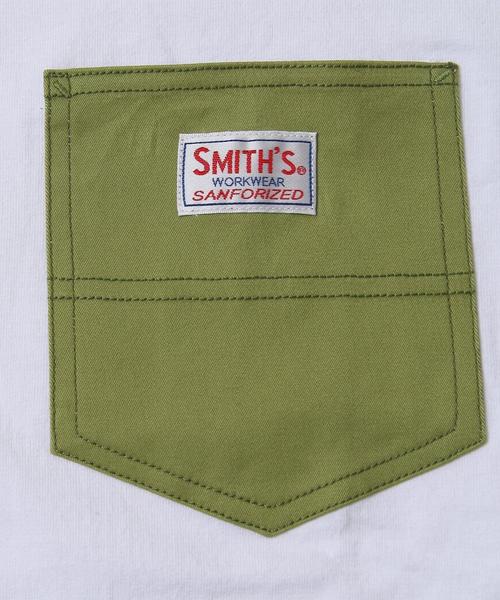 coen（コーエン）の「【女性にも人気】SMITH別注ポケットTシャツ(一部WEB限定カラー)（Tシャツ/カットソー・メンズ・ホワイト/ホワイト系その他/ホワイト系その他2/ブラウン/ケリー/ネイビー/ブルー系その他3/ブルー系その他4/ダークグリーン/ブルー系その他5/イエロー・SMALL/MEDIUM/X-LARGE/LARGE）」の17枚目の写真