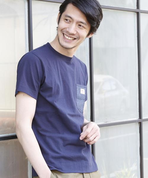 coen（コーエン）の「【女性にも人気】SMITH別注ポケットTシャツ(一部WEB限定カラー)（Tシャツ/カットソー・メンズ・ホワイト/ホワイト系その他/ホワイト系その他2/ブラウン/ケリー/ネイビー/ブルー系その他3/ブルー系その他4/ダークグリーン/ブルー系その他5/イエロー・SMALL/MEDIUM/X-LARGE/LARGE）」の20枚目の写真