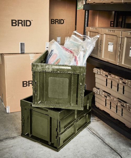 BRID（ブリッド）の「.ブリッド 収納 モールディング コンテナボックス  / BRID MOLDING_CONTAINER BOX［50L_L］（収納グッズ・レディース・カーキ/サンドベージュ/ブラック・FREE）」の3枚目の写真