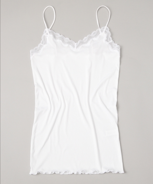 bijorie（ビジュリィ）の「テレコ/ストレッチレースキャミソール（その他アンダーウェア/インナー・レディース・ホワイト/ライトピンク/ベージュ/ブラック・L/M）」の2枚目の写真