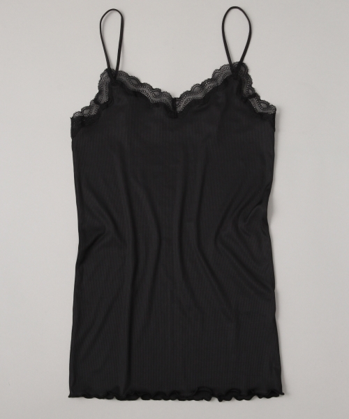 bijorie（ビジュリィ）の「テレコ/ストレッチレースキャミソール（その他アンダーウェア/インナー・レディース・ホワイト/ライトピンク/ベージュ/ブラック・L/M）」の3枚目の写真