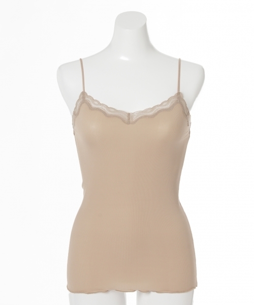 bijorie（ビジュリィ）の「テレコ/ストレッチレースキャミソール（その他アンダーウェア/インナー・レディース・ホワイト/ライトピンク/ベージュ/ブラック・L/M）」の13枚目の写真