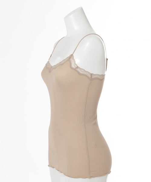 bijorie（ビジュリィ）の「テレコ/ストレッチレースキャミソール（その他アンダーウェア/インナー・レディース・ホワイト/ライトピンク/ベージュ/ブラック・L/M）」の14枚目の写真