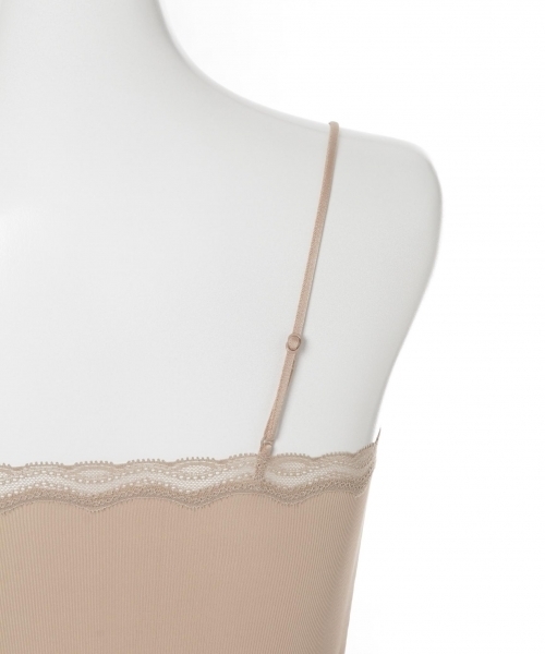 bijorie（ビジュリィ）の「テレコ/ストレッチレースキャミソール（その他アンダーウェア/インナー・レディース・ホワイト/ライトピンク/ベージュ/ブラック・L/M）」の18枚目の写真