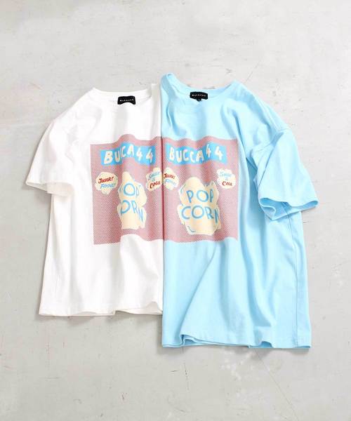 ポップコーンプリントシャツ ポップコーン プリントTシャツ / popcorn tee (レディース 服