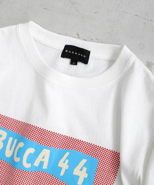 BUCCA 44（ブッカフォーティーフォー）の「【BUCCA 44】ポップコーンプリントTシャツ（Tシャツ/カットソー・メンズ・ホワイト/サックスブルー・MEDIUM/LARGE/X-LARGE/XX-LARGE/XXX-LARGE）」の6枚目の写真