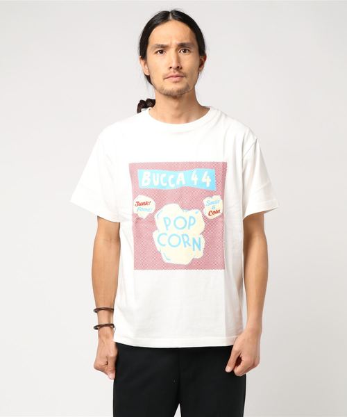 BUCCA 44（ブッカフォーティーフォー）の「【BUCCA 44】ポップコーンプリントTシャツ（Tシャツ/カットソー・メンズ・ホワイト/サックスブルー・MEDIUM/LARGE/X-LARGE/XX-LARGE/XXX-LARGE）」の10枚目の写真