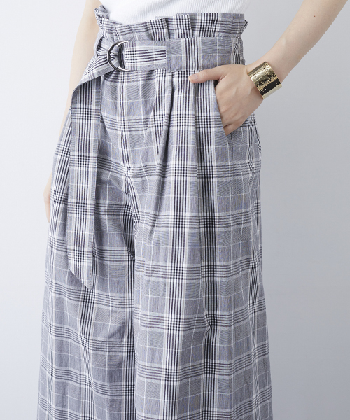 STUDIOUS(ステュディオス)の「【STUDIOUS】ベルテッドワイドパンツ(その他パンツ・レディース・グレー/キャメル/ネイビー・0/1)」の7枚目の写真