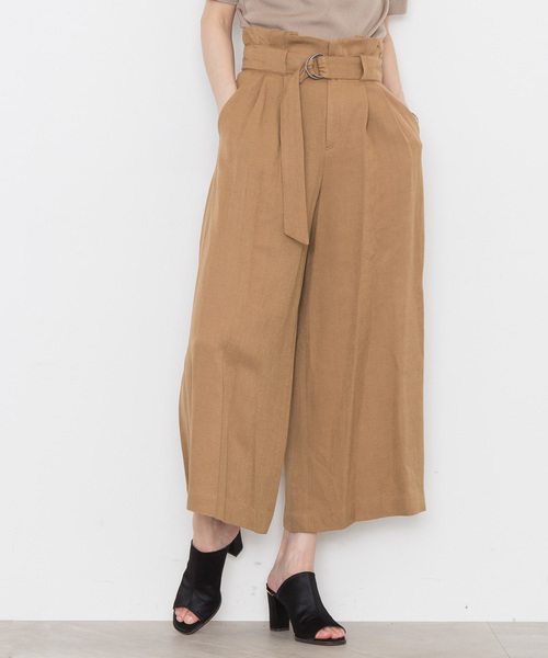 STUDIOUS(ステュディオス)の「【STUDIOUS】ベルテッドワイドパンツ(その他パンツ・レディース・グレー/キャメル/ネイビー・0/1)」の15枚目の写真