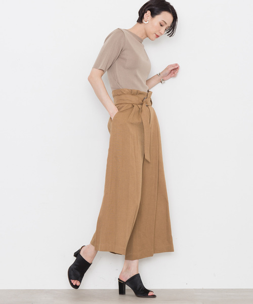 STUDIOUS(ステュディオス)の「【STUDIOUS】ベルテッドワイドパンツ(その他パンツ・レディース・グレー/キャメル/ネイビー・0/1)」の11枚目の写真