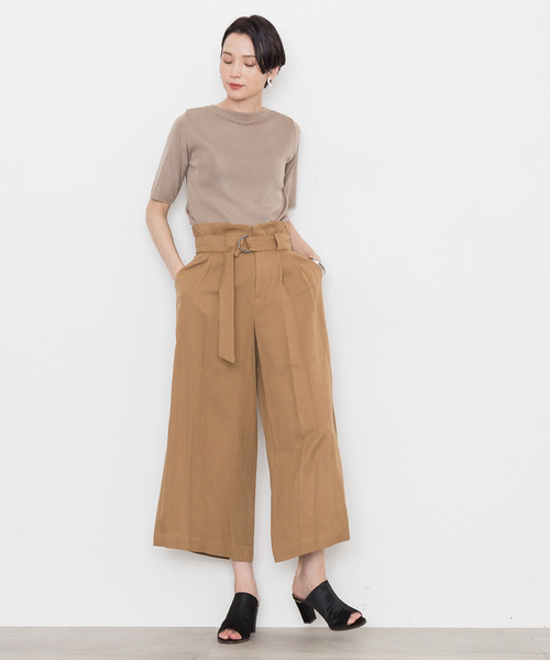 STUDIOUS(ステュディオス)の「【STUDIOUS】ベルテッドワイドパンツ(その他パンツ・レディース・グレー/キャメル/ネイビー・0/1)」の10枚目の写真