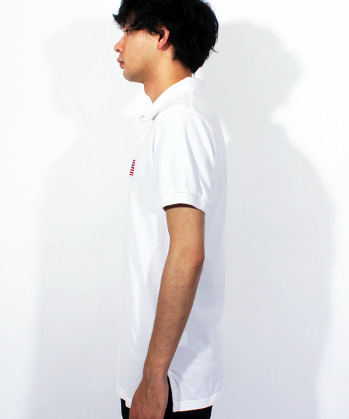 ８(eight)（エイト）の「星条旗 半袖 ポロシャツ インディゴ（ポロシャツ・メンズ・ホワイト/ブラック/インディゴブルー/ブルー・MEDIUM/LARGE/X-LARGE）」の9枚目の写真