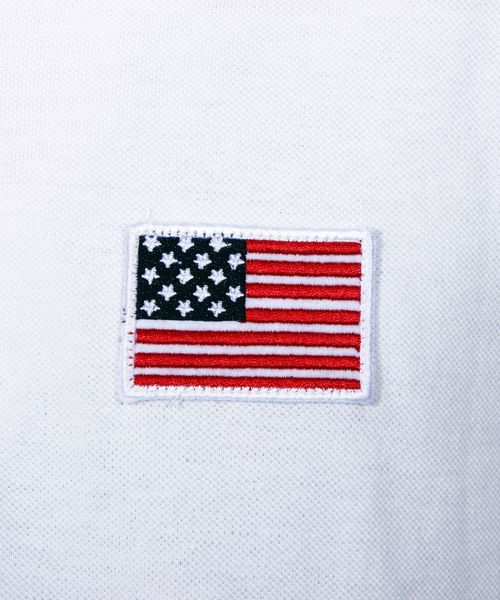 ８(eight)（エイト）の「星条旗 半袖 ポロシャツ インディゴ（ポロシャツ・メンズ・ホワイト/ブラック/インディゴブルー/ブルー・MEDIUM/LARGE/X-LARGE）」の22枚目の写真