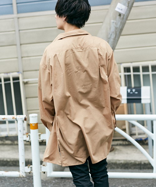 kutir(クティール)の「long shirt outer/ロングシャツアウター(シャツ/ブラウス・メンズ・ブラック/ベージュ/ダークブルー・MEDIUM/LARGE)」の16枚目の写真