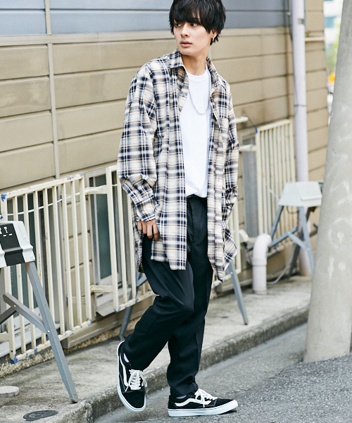 kutir(クティール)の「long shirt outer/ロングシャツアウター(シャツ/ブラウス・メンズ・ブラック/ベージュ/ダークブルー・MEDIUM/LARGE)」の19枚目の写真