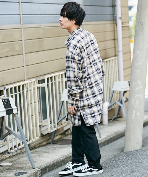 kutir(クティール)の「long shirt outer/ロングシャツアウター(シャツ/ブラウス・メンズ・ブラック/ベージュ/ダークブルー・MEDIUM/LARGE)」の20枚目の写真