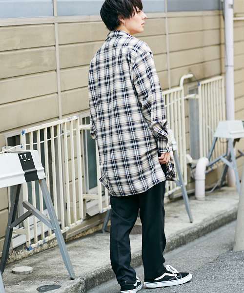 kutir(クティール)の「long shirt outer/ロングシャツアウター(シャツ/ブラウス・メンズ・ブラック/ベージュ/ダークブルー・MEDIUM/LARGE)」の21枚目の写真