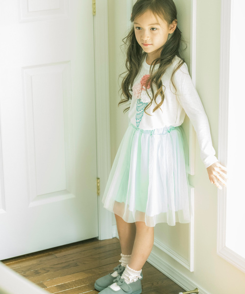 Catherine Cottage（キャサリンコテージ）の「オリジナルプリント　Aラインカットソー（Tシャツ/カットソー・キッズ・ブルー系その他/ピンク系その他/ホワイト系その他4/ホワイト系その他5/ブルー系その他2/ブルー系その他5/パープル系その他2/パープル系その他3/ピンク系その他3/ピンク系その他4・100/110/120/130/140/150）」の20枚目の写真