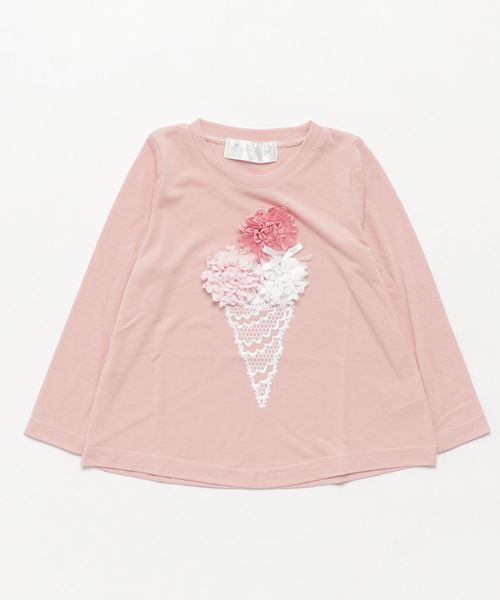 Catherine Cottage（キャサリンコテージ）の「オリジナルプリント　Aラインカットソー（Tシャツ/カットソー・キッズ・ブルー系その他/ピンク系その他/ホワイト系その他4/ホワイト系その他5/ブルー系その他2/ブルー系その他5/パープル系その他2/パープル系その他3/ピンク系その他3/ピンク系その他4・100/110/120/130/140/150）」の10枚目の写真