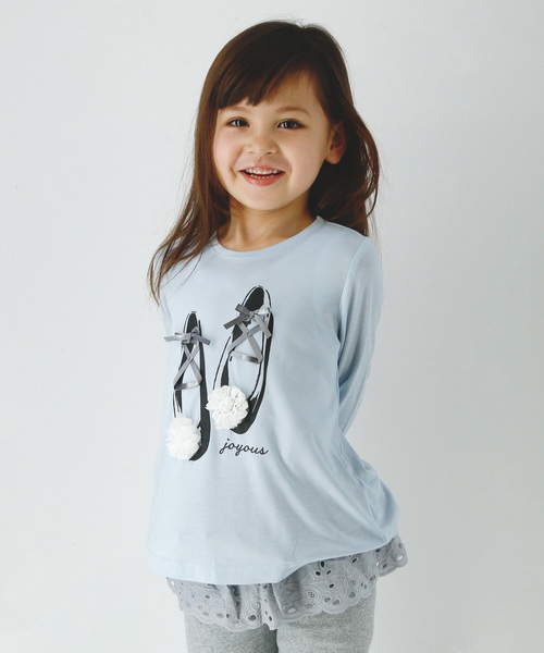 Catherine Cottage（キャサリンコテージ）の「オリジナルプリント　Aラインカットソー（Tシャツ/カットソー・キッズ・ブルー系その他/ピンク系その他/ホワイト系その他4/ホワイト系その他5/ブルー系その他2/ブルー系その他5/パープル系その他2/パープル系その他3/ピンク系その他3/ピンク系その他4・100/110/120/130/140/150）」の18枚目の写真