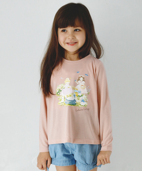 Catherine Cottage（キャサリンコテージ）の「オリジナルプリント　Aラインカットソー（Tシャツ/カットソー・キッズ・ブルー系その他/ピンク系その他/ホワイト系その他4/ホワイト系その他5/ブルー系その他2/ブルー系その他5/パープル系その他2/パープル系その他3/ピンク系その他3/ピンク系その他4・100/110/120/130/140/150）」の15枚目の写真