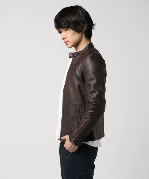 nano・universe(ナノユニバース)の「:ラムレザーシングルライダース(ライダースジャケット)」 WEAR