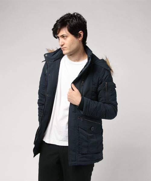 Burner（バーナー）の「【BURNER SELECT】微起毛 中綿ギャザーN3B（ミリタリージャケット・メンズ・ブラック/ネイビー/カーキ/カモフラージュ・M/L/XL）」の9枚目の写真