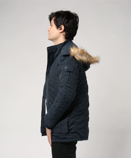 Burner（バーナー）の「【BURNER SELECT】微起毛 中綿ギャザーN3B（ミリタリージャケット・メンズ・ブラック/ネイビー/カーキ/カモフラージュ・M/L/XL）」の7枚目の写真