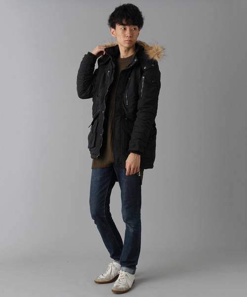 Burner（バーナー）の「【BURNER SELECT】微起毛 中綿ギャザーN3B（ミリタリージャケット・メンズ・ブラック/ネイビー/カーキ/カモフラージュ・M/L/XL）」の15枚目の写真