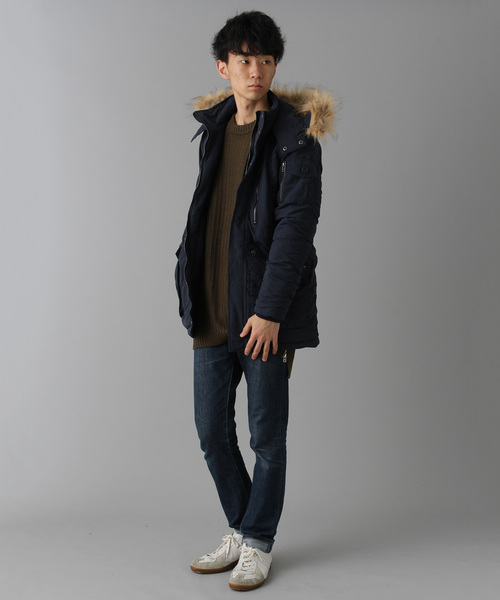 Burner（バーナー）の「【BURNER SELECT】微起毛 中綿ギャザーN3B（ミリタリージャケット・メンズ・ブラック/ネイビー/カーキ/カモフラージュ・M/L/XL）」の13枚目の写真