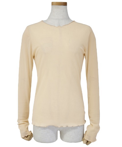 select MOCA（セレクトモカ）の「パワーネットチュールカットソー（Tシャツ/カットソー・レディース・ブラック/ベージュ/ブラウン・FREE）」の13枚目の写真