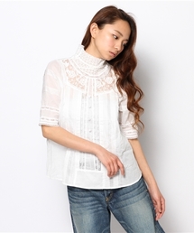 BEAMS BOY | BEAMS BOY / 首レース 後ボタン ブラウス(シャツ/ブラウス)