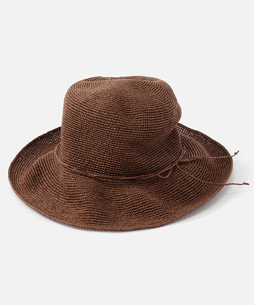 AZUL by moussy（アズールバイマウジー）の「PAPER FOLDING HAT/折り畳みペーパーハット（ハット・レディース・ベージュ/ブラック/ブラウン・FREE）」の2枚目の写真