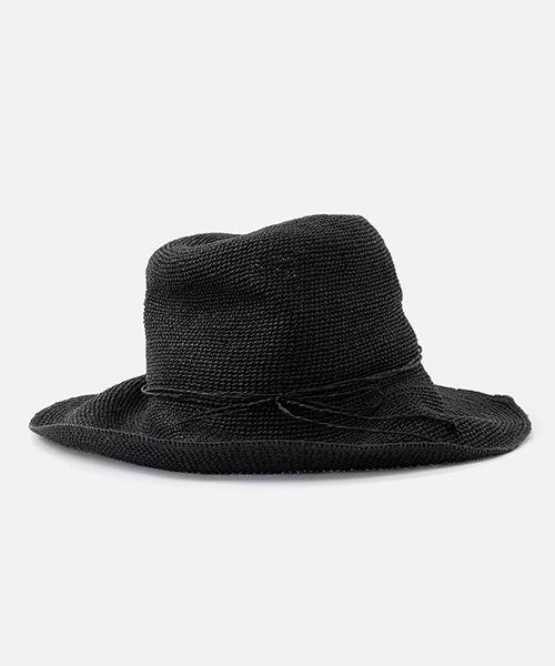 AZUL by moussy（アズールバイマウジー）の「PAPER FOLDING HAT/折り畳みペーパーハット（ハット・レディース・ベージュ/ブラック/ブラウン・FREE）」の4枚目の写真