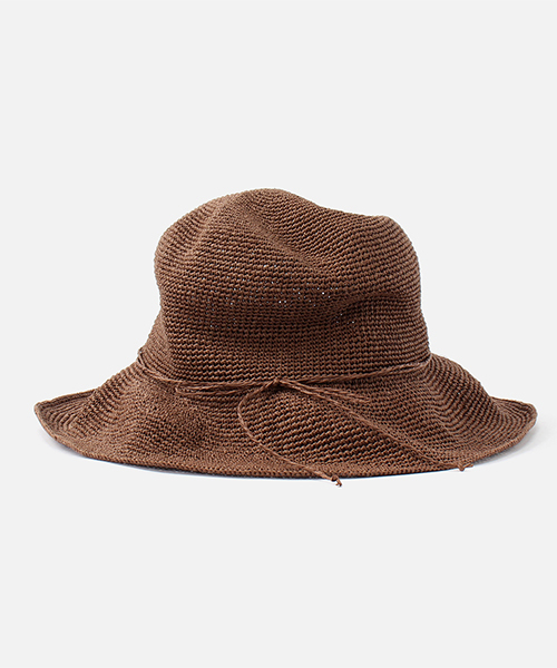 AZUL by moussy（アズールバイマウジー）の「PAPER FOLDING HAT/折り畳みペーパーハット（ハット・レディース・ベージュ/ブラック/ブラウン・FREE）」の13枚目の写真