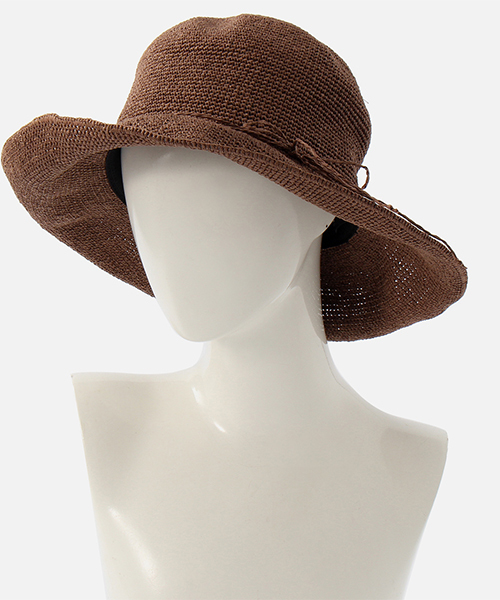 AZUL by moussy（アズールバイマウジー）の「PAPER FOLDING HAT/折り畳みペーパーハット（ハット・レディース・ベージュ/ブラック/ブラウン・FREE）」の7枚目の写真